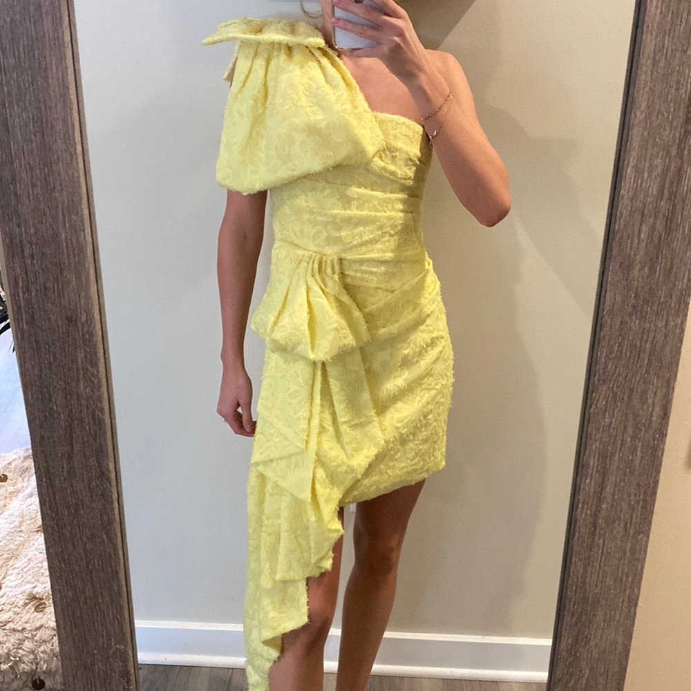 Lemon color short dress, size XS